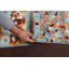 Tapis bleu en laine noué à la main de conception unique 8 pi 0 po x 11 pi 3 po Mahage