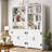 Ilus 71" H Modern Storage Bookcase Bookshelf Display with Cabinet & 5 Shelves for Home Decor-2028080072