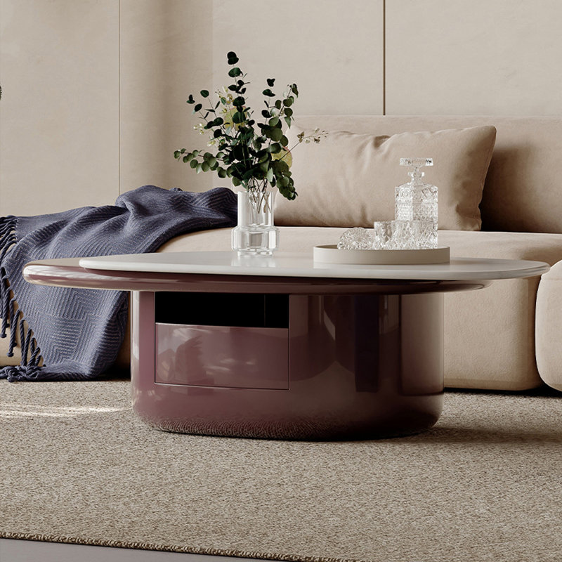 Irregular Shape  Wood Coffee Table