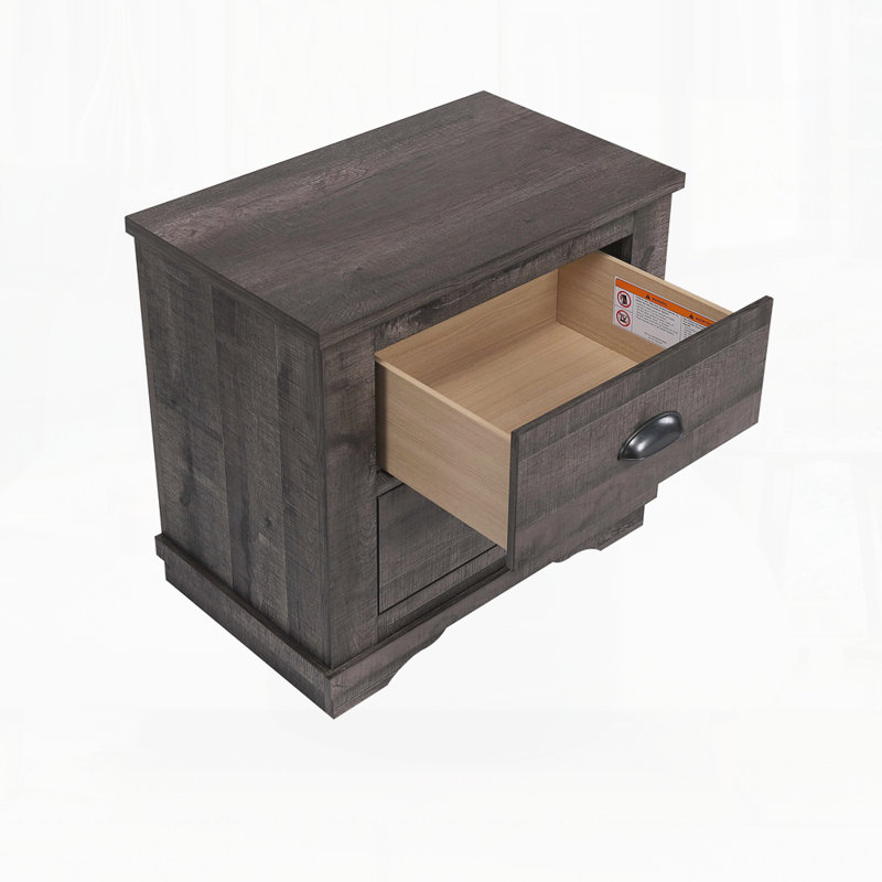 Table de chevet moderne pour chambre à coucher, Grey