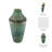 Modern Metal Aluminum Vase with Geometric Design