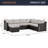 Modular Patio Conversation Set with Cushions-397064410-397064411
