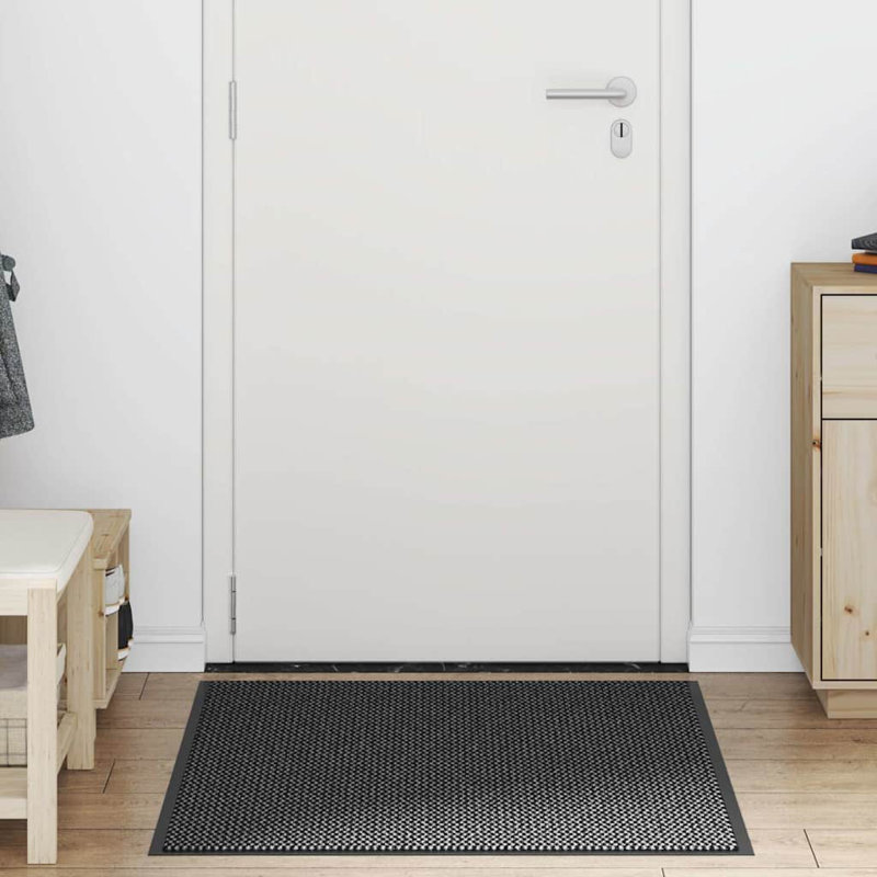Non-Slip Indoor / Outdoor Door Mat, 80cm W x 120cm L, Anthracite
