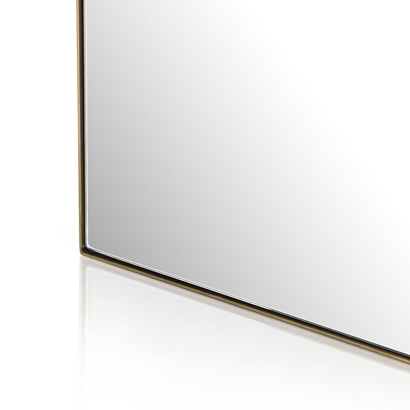 Jacques Arch Metal Mirror, Antique Brass