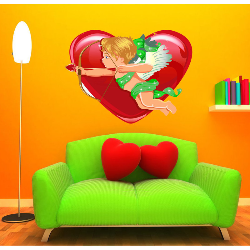 Adhésif décoratif Cupidon, H 46 po x l 55 po