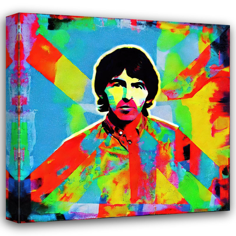 «Beatles George 5» par Stephen Chambers, impression sur toile tendue, L 15 po x H 15 po