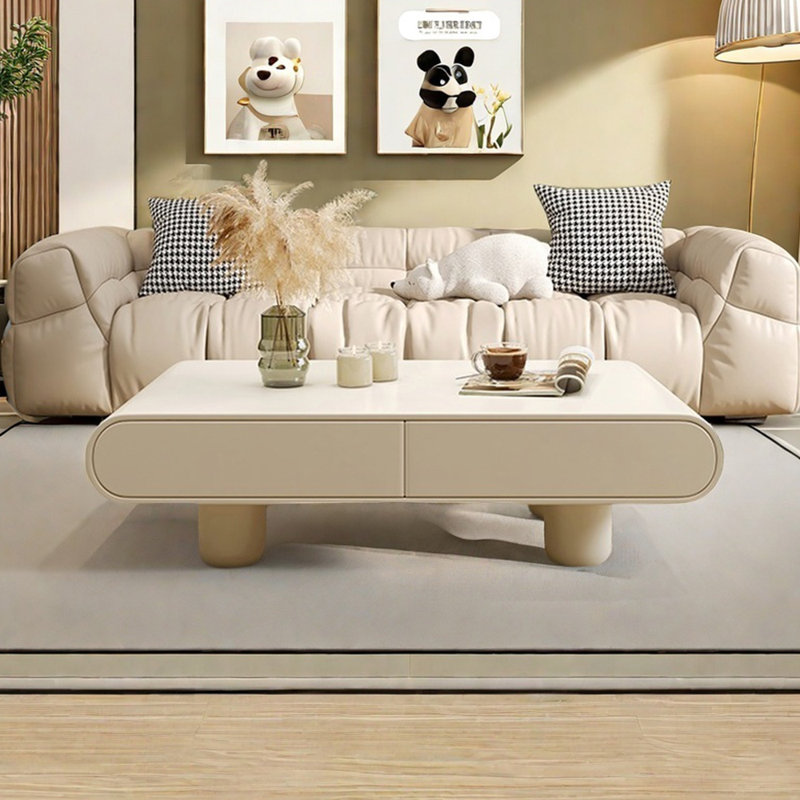 Cream style simple creative coffee table