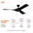 Jenell 52" 3 - Blade Propeller Ceiling Fan With Remote Control-2146514351