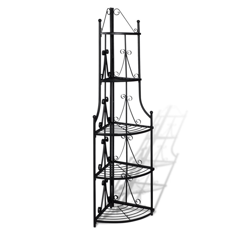 Metal Plant Stand, Black
