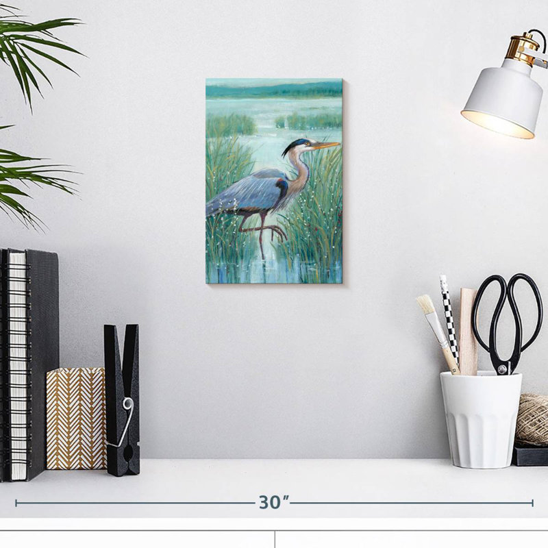 Brampt Wetland Heron I, 12" H x 8" W