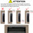 60 Inch Electric Fireplace With Remote, Multi Color Flame & , 1400W Heat, Design Tempered Glass Fireplace, Inch, Remote Operated, 11 Temperature Settings-1170033178