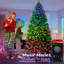 7.5FT Smart Pre-lit Green Christmas Tree with Programmable RGB Fairy Lights Multi-color Changing DIY App-controlled