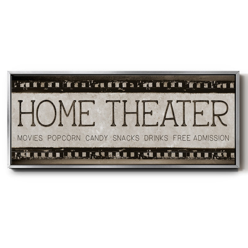 Cinéma maison - Toile encadrée, H 12 po x l 30 po
