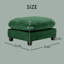 Repose-pieds en tissu chenille pour salon-132913223