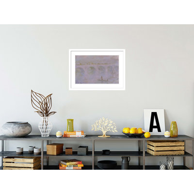 «Waterloo Bridge in London» par Claude Monet, impression giclée sur cadre