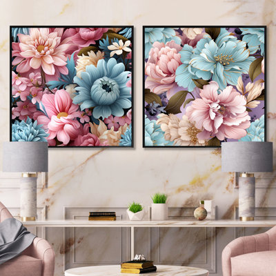 Annaelle - Floral Square Collage Set Of 2