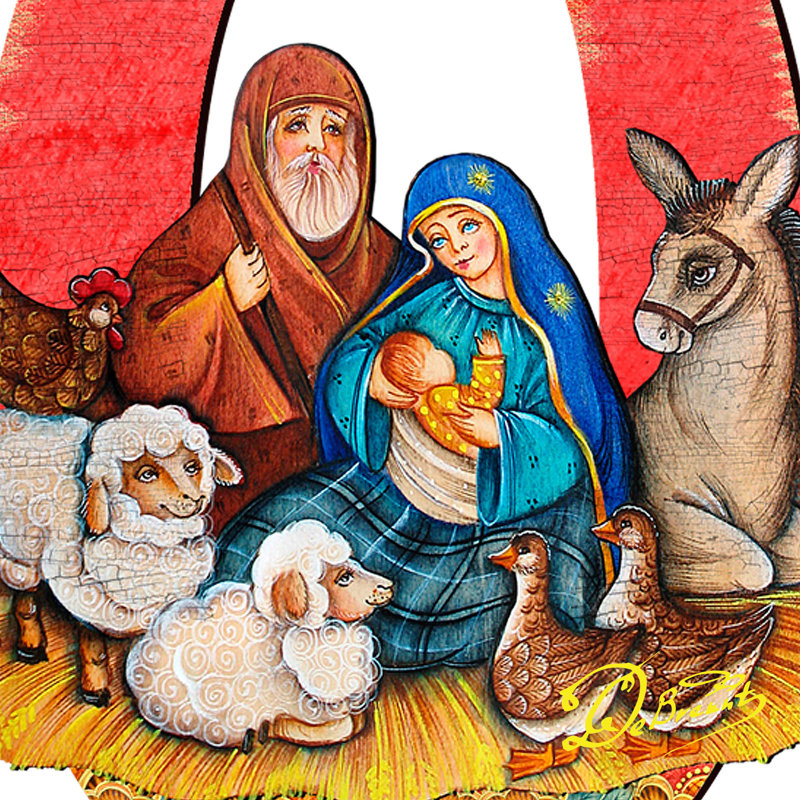 Hope Nativity Yard Lawn Art