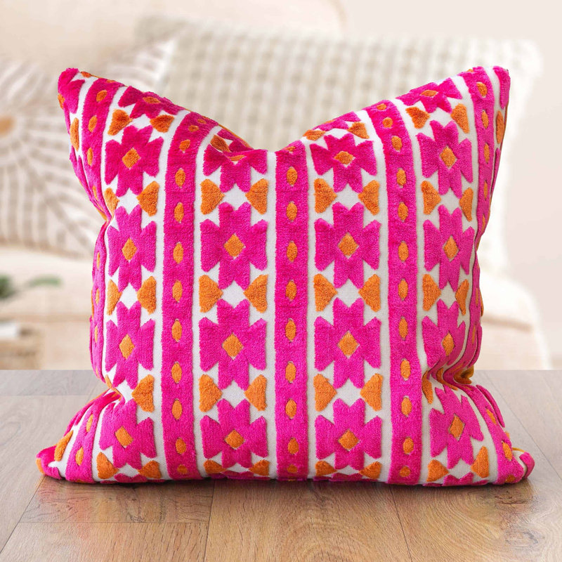 Geometric Cushion, 43x43cm, Feather filled