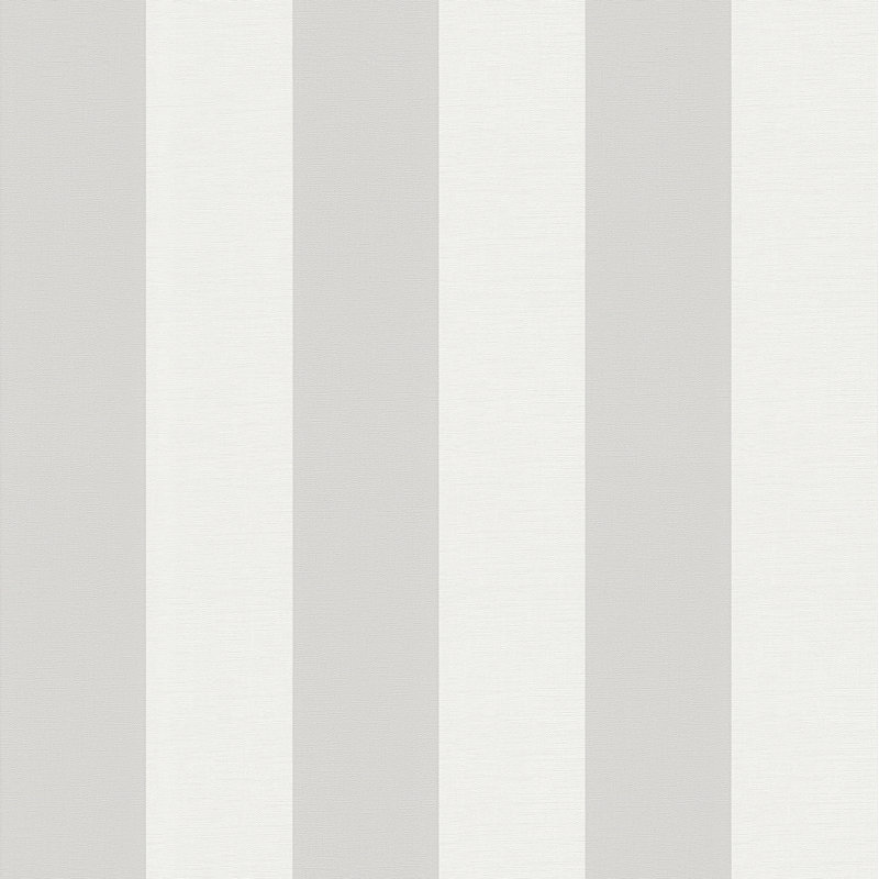 Maison Charme Stripe Motif 10.05m x 53cm Wallpaper Roll, Silver