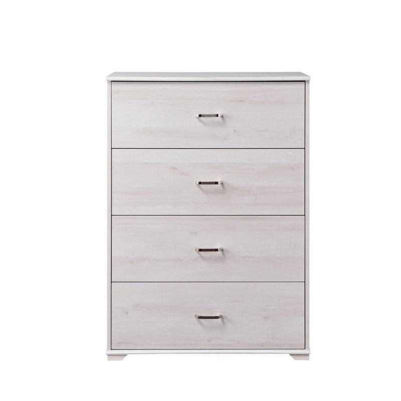 Kidwell 31'' W 4 - Drawer Dresser, White Oak