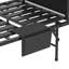 Lit pliant de 75 po avec matelas en mousse à mémoire de forme de 5 po, lit d'appoint escamotable peu encombrant, structure en métal robuste sur roulettes, lit simple portable