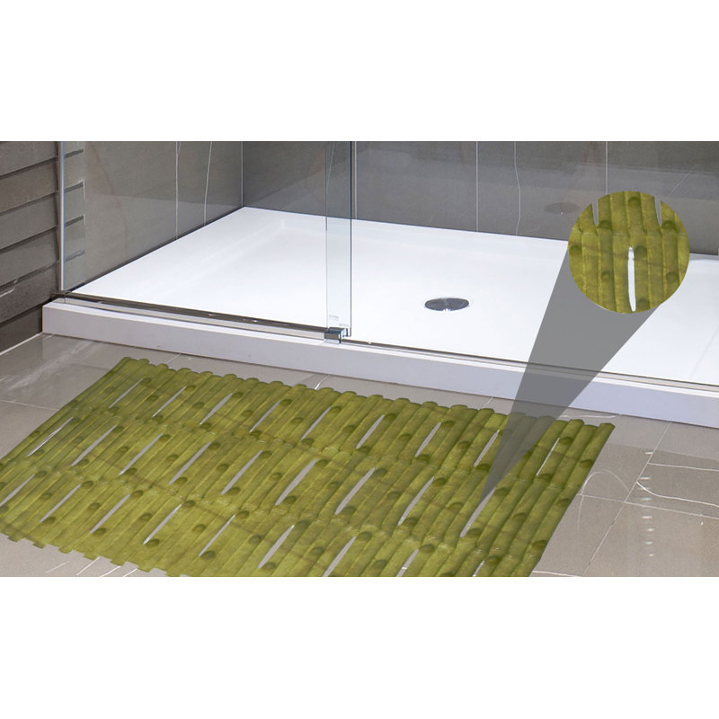 Jamarl Plastic / Acrylic Non-Slip Bath Mat, Green
