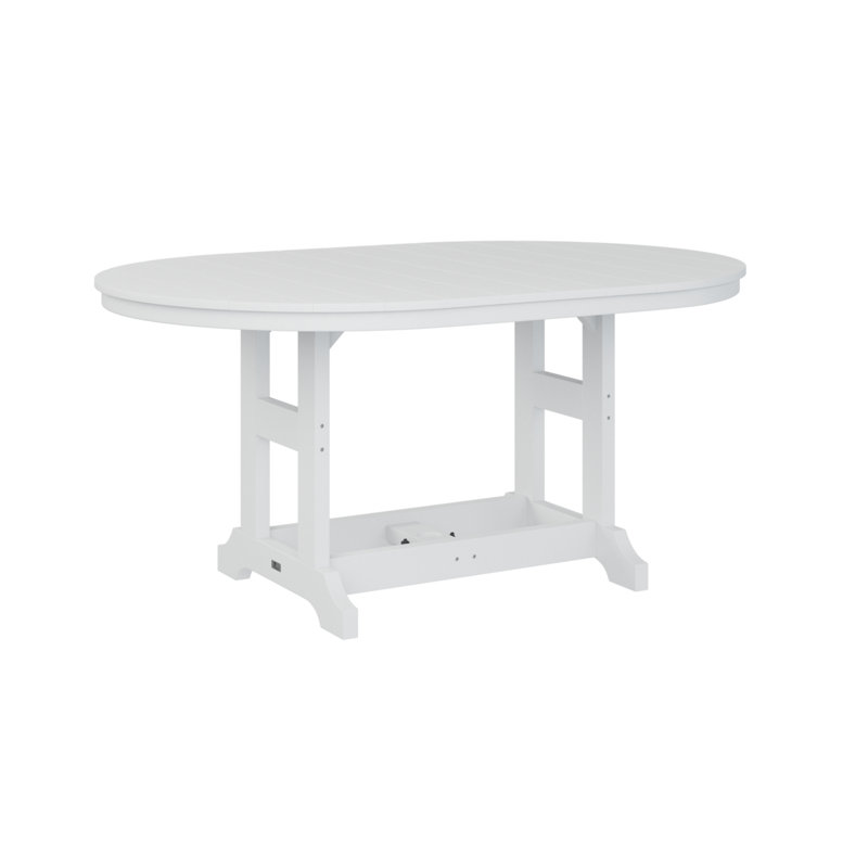 Table de salle à manger Berlin Classic, H 30,87 po x l 64 po x P 44 po, Blanc