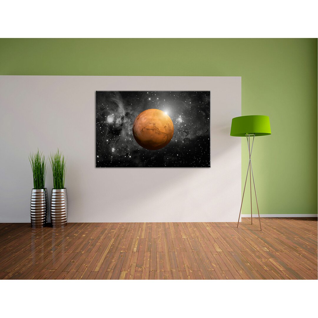 Leinwandbild Planet Mars im Universum