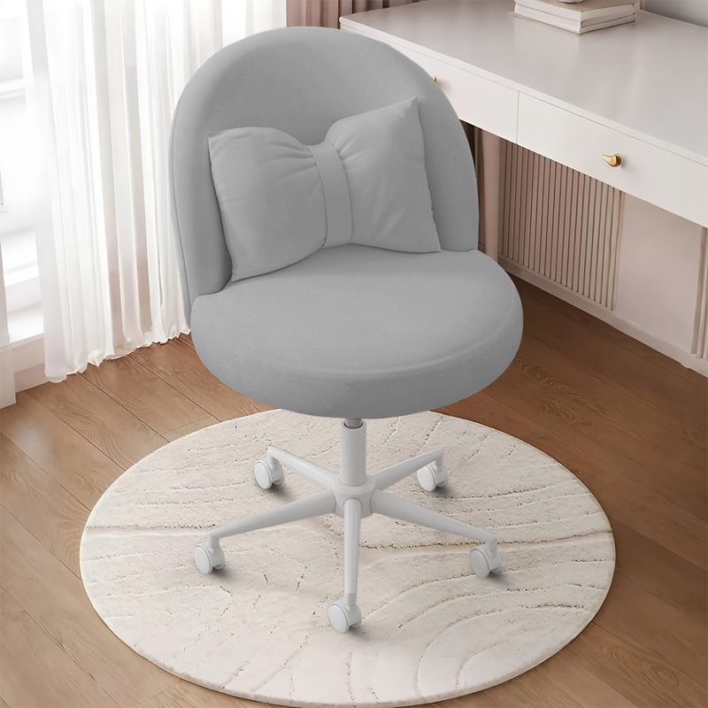 Blue Elephant Velvet Task Chair, Grey