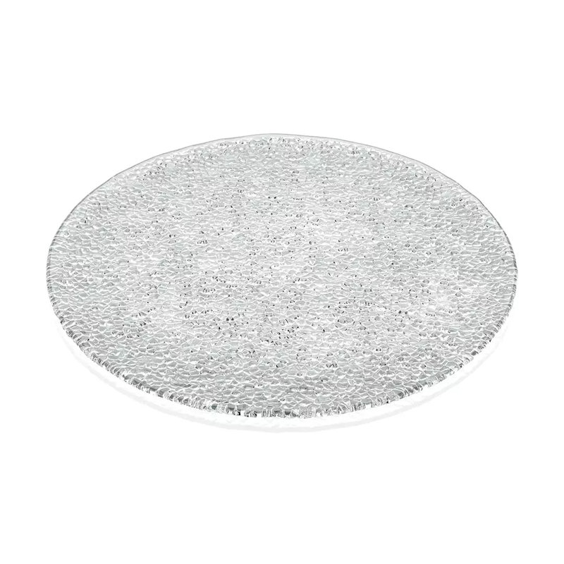 Special Round Show Plate Cm. 32.5, Clear