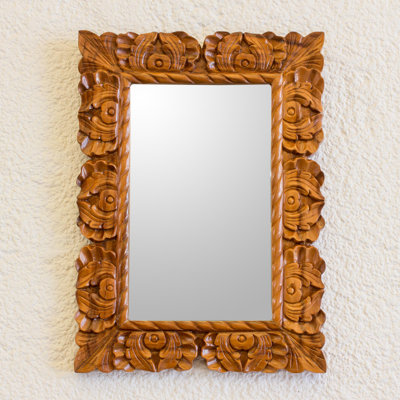 Duesbury Solid Wood Flat Mirror