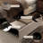 LED Diamond Tufted Bed Frame with 2 Drawers, Adjustable Storage Headboard and 2 Side Pockets-1492737900-1492737906
