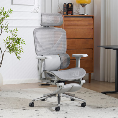 Ergonomic Mesh Office Chair with 3D Lumbar Support, 4D Armrests and 3D Headrest
