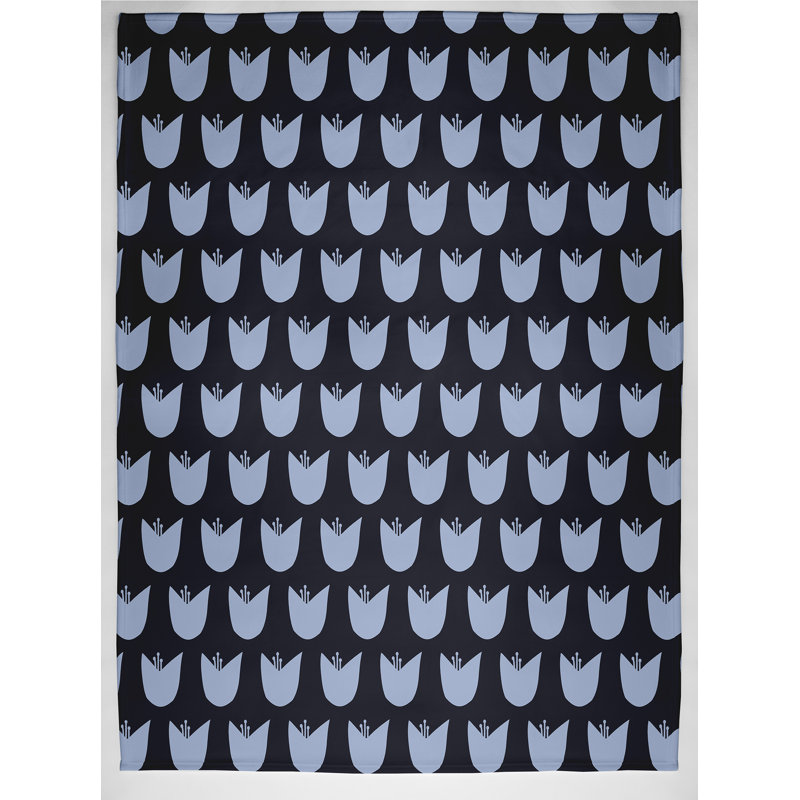 Cyprian Plain Weave / Muslin Throw Blanket, Blue