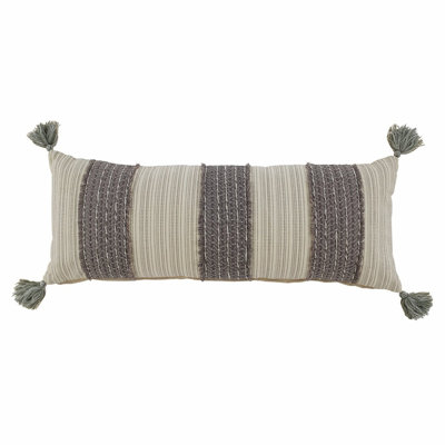 Striped Cotton Throw Pillow