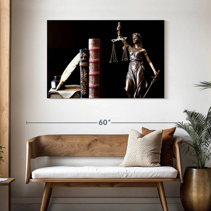 Alcaraz Lady Justice, H 30 po x l 45 po