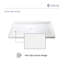 Base de douche rectangulaire en acrylique à drain central l 60 po x L 32 po x H 3,5 po | Profil bas | Conception antidérapante | Couleur blanche pour les salles de bain modernes-117340264