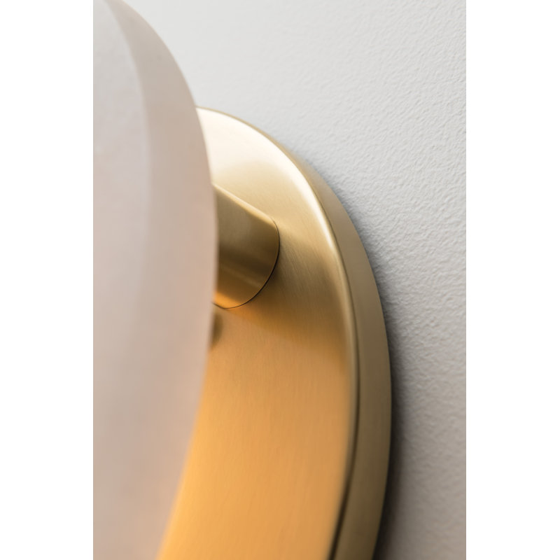 Croton 1 - Light LED Flush Mount, Aged Brass, 3.25'' H x 15'' W x 15'' D