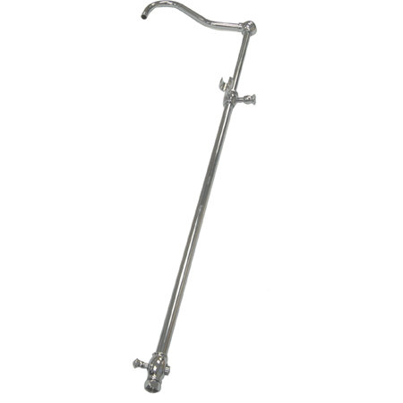 Vintage Add on Shower Riser with 12" Shower Arm, Polished Chrome