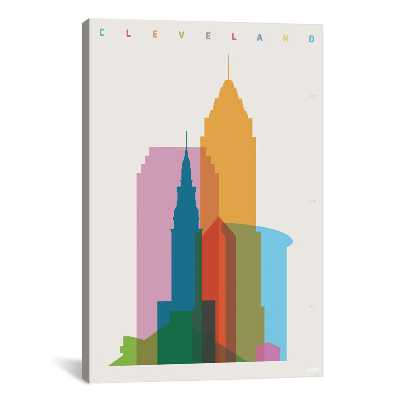 " Cleveland " by Yoni Alter, 40" H x 26" W x 1.5" D