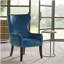 Fauteuil d'appoint à dossier capitonné