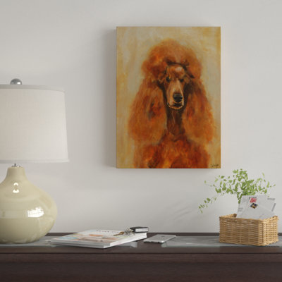 « abricot caniche », reproduction de peinture à l’acrylique sur toile tendue
