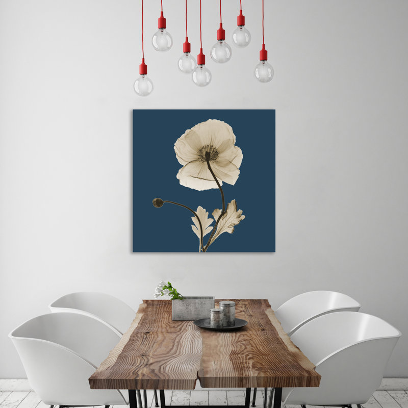 Lustre Islande coquelicot_B16 - Impression sur toile tendue, H 12 po x l 12 po