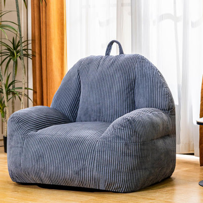 Fauteuil à billes géant, fauteuil à billes moelleux et confortable avec bourre, grand fauteuil à billes pour adultes, grand fauteuil à billes pour lire, jouer, se détendre