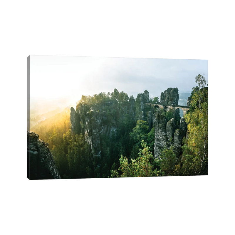 Fighting The Fog by Fabian Fortmann - Wrapped Canvas Print, 30.48 cm H x 45.72 cm W