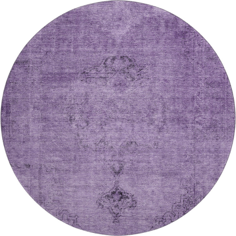Premium Machine Washable Kiyondrea Purple Rug