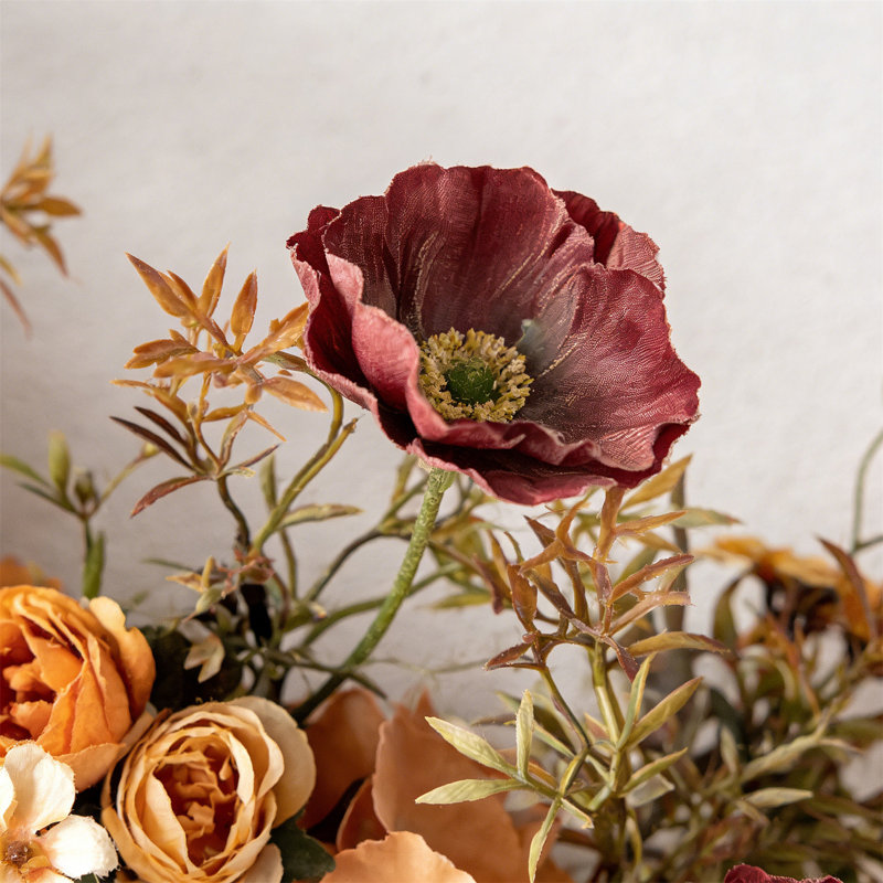 Fleur artificielle murale