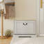 Banc de rangement pour chaussures avec 1 tiroir rabattable et tablette réglable, petite armoire à chaussures pour entrée, couloir, chambre à coucher