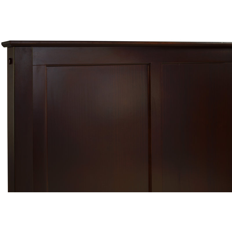 Lit plateforme en bois massif Faringdon, Cappuccino, Grand