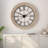 30" Farmhouse Bamboo Wall Clock